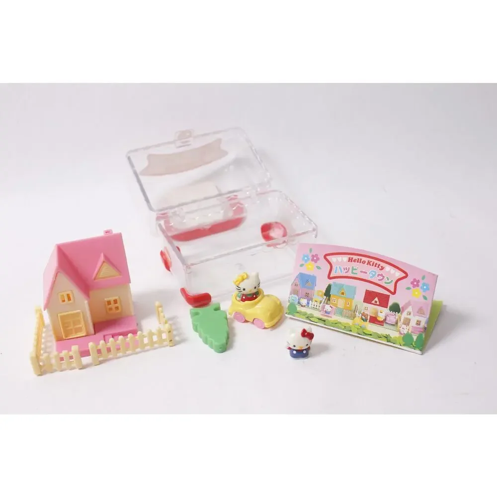 1998 Sanrio Hello Kitty Happy Town Small Playset w Carry Case ~ 260817-WH 1014